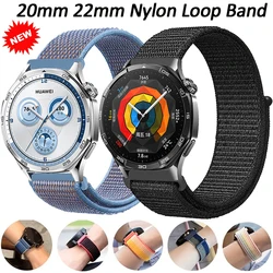 22mm 20mm Nylon Strap for Huawei Watch GT5/4/GT5 Pro 4 3 2 Pro 46mm Breathable Belt for Samsung Watch 7 6 Classic 5 Pro 4 3 Band