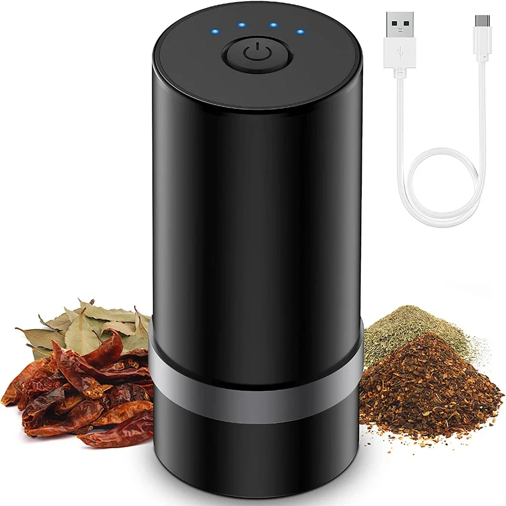 Electric Spice Tobacco Grinder Automatic Herbal Spice Mills High Speed Powerful Smoke Grass Herb Crusher Smoking Accessories