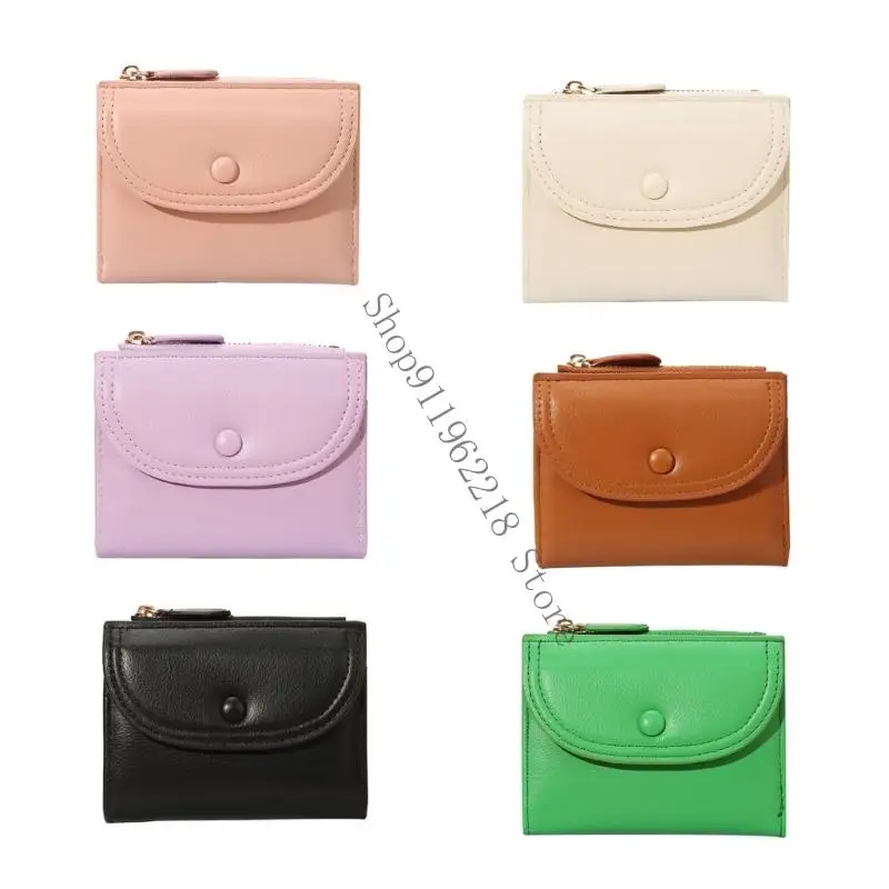 

Изысканный компактный женский кошелек с гладкими скользящими молниями, износостойкий дизайн, для хранения карт 066F