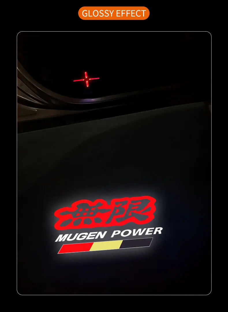 

Для Honda mugen power Accord Civic vezel Crv City Jazz Hrv, предупреждение о двери автомобиля, приветственный свет, перезаряжаемые аксессуары