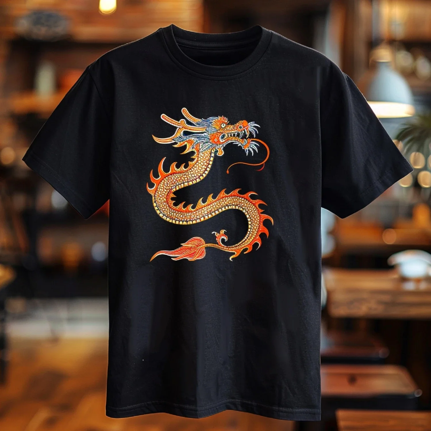 Birthday Gift Vivid Dragon Print T-shirt Unleash Your Inner Power Graphic Custom Printed Short Sleeve Shirts Y2k Streetwear