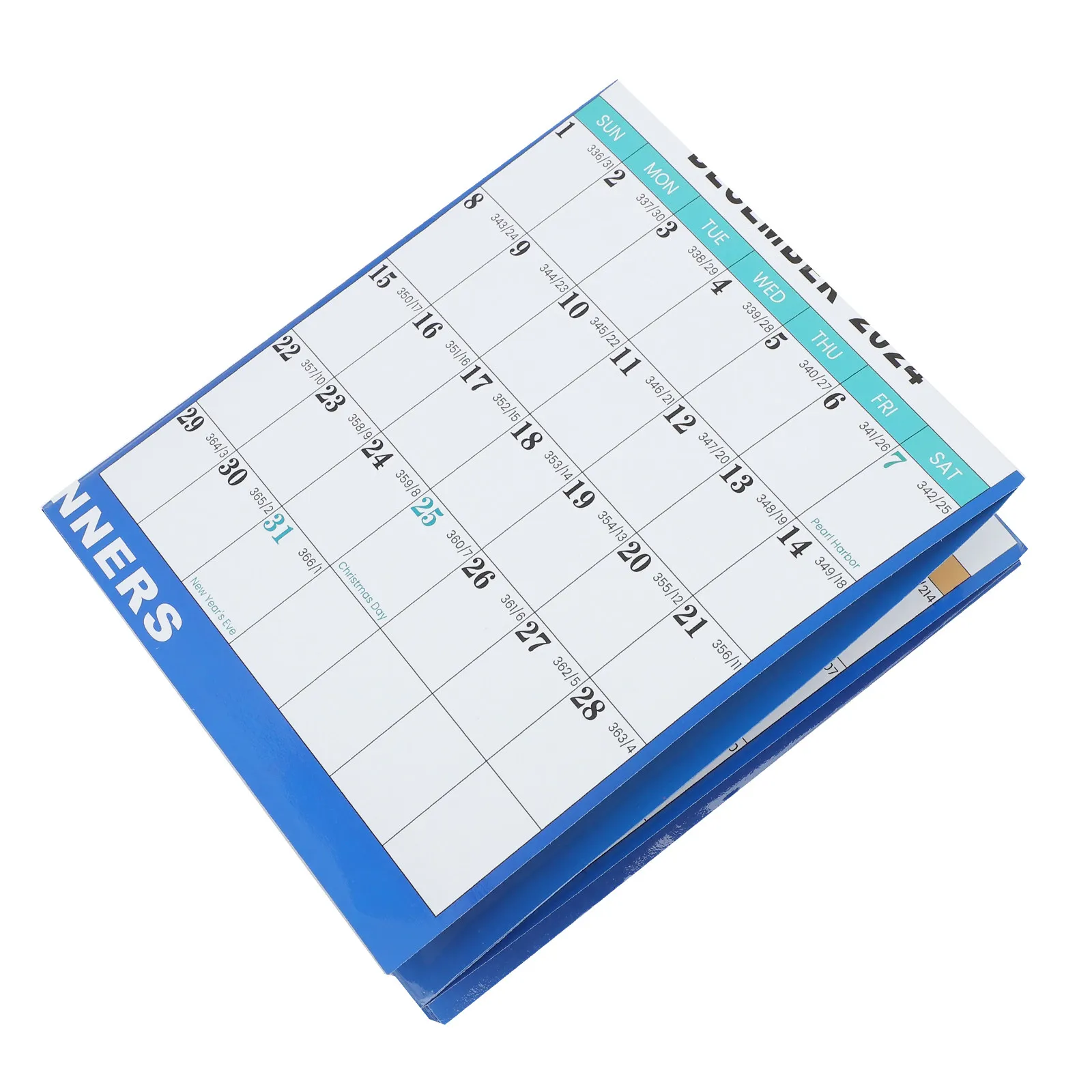 

1Set Sturdy Clear Printed Hanging Wall Calendar 2024 English Monthly Planner for Family Daily Use Office Supplies Home Accessory