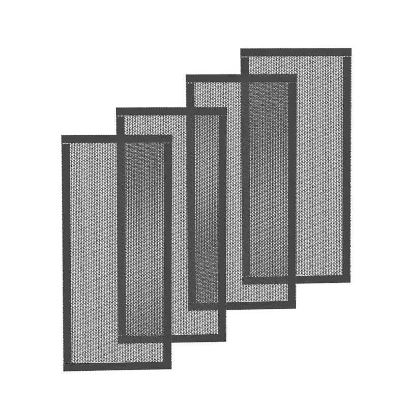 2/4 Stück magnetische PVC-Bodenentlüftungsnetzabdeckung, rechteckige Bodenregister-Netzabdeckung