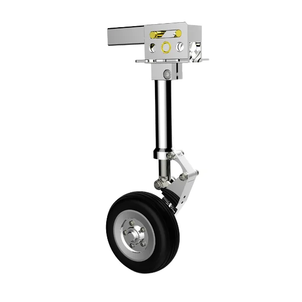 Carrello di atterraggio elettrico per aereo RC unisex 4-6 kg 40-60E con naso antivibrante principale e ruote in alluminio senza servo per robot
