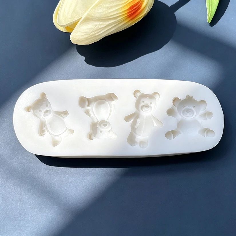 Bear Silicone Sugarcraft Mold Cookie Cupcake Chocolate Baking Mold Fondant Cake Decorating Tools