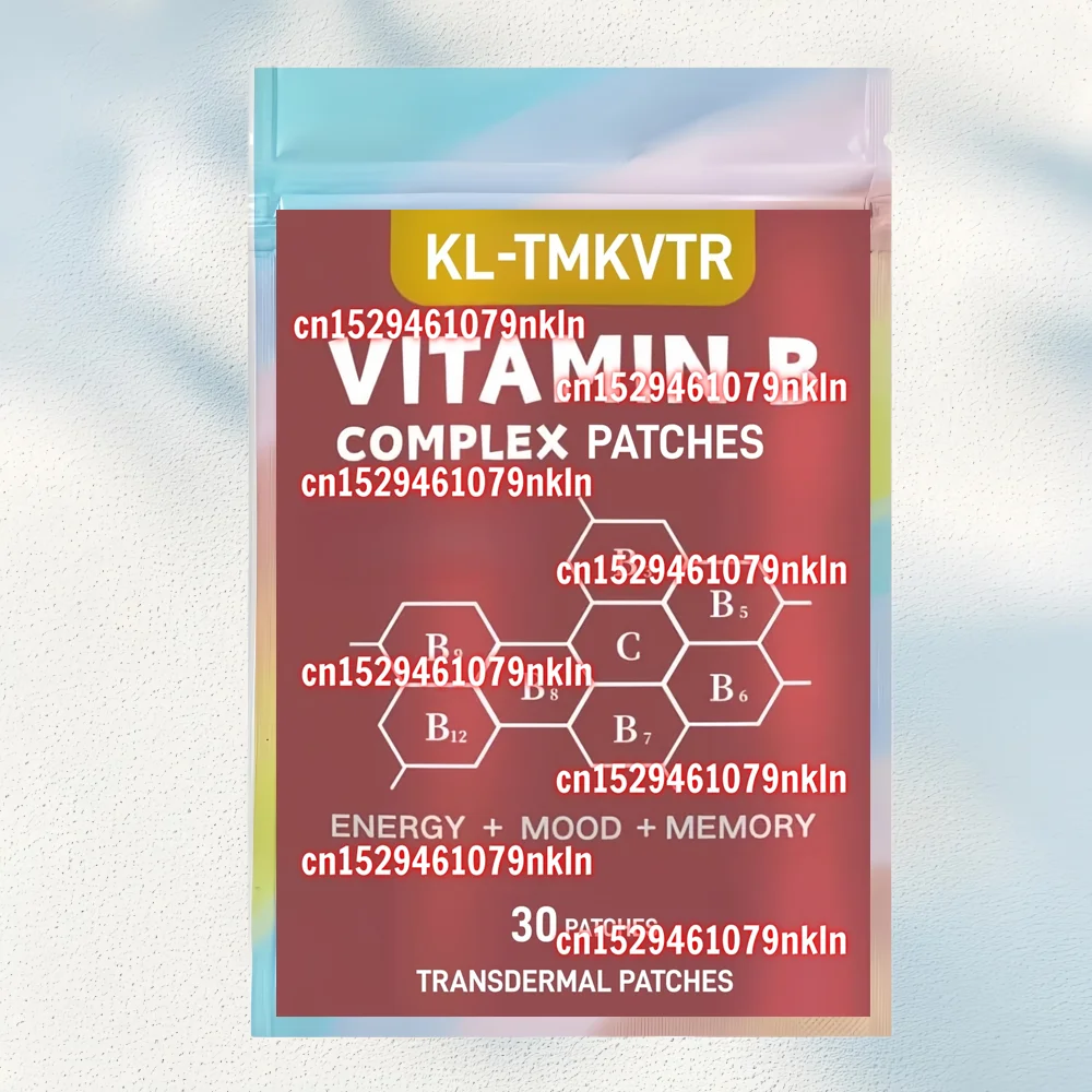 30 Patches Vitamin B Complex Transdermal Patches with Vitamin C, Choline & Zinc - Support Energy, Metabolism & Immune