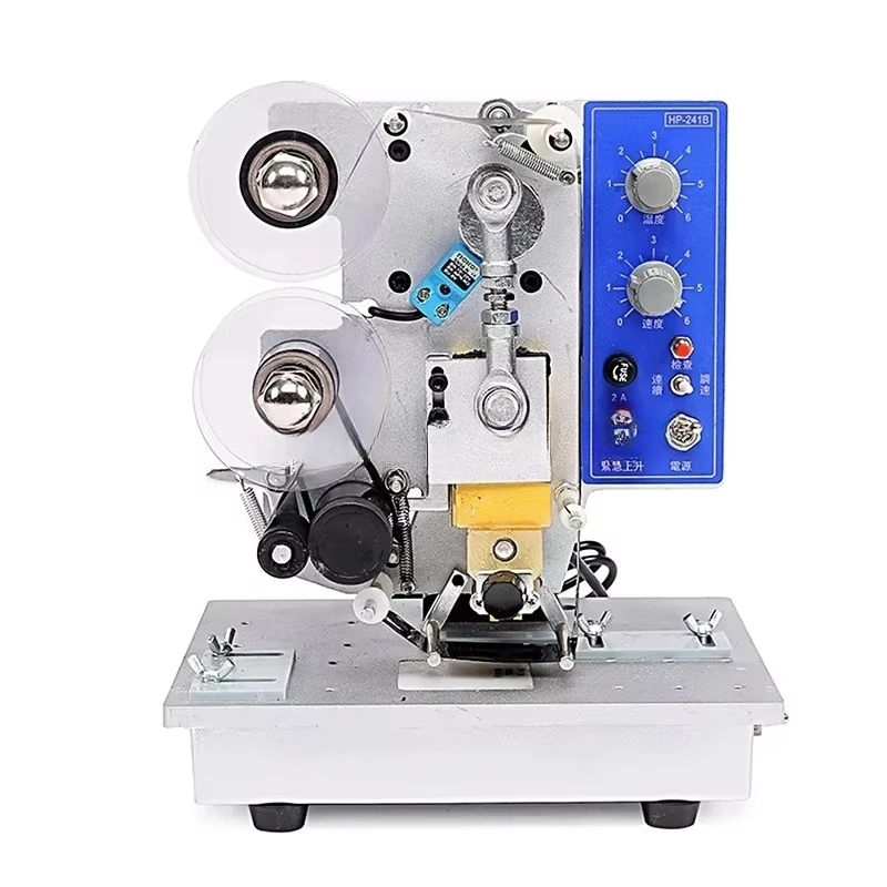 Color Ribbon Code Printer Digital Panel Heat Heating Electric Printing Machine Hot Foil Stamping Machine, Label Printing Machine