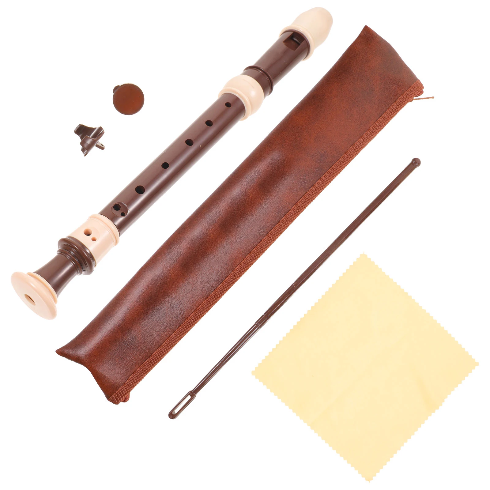 

Resin Soprano Recorder for Children Tricolor Kids Practice Wind Instrument Clarinet Student 8 hole Beginner Musical