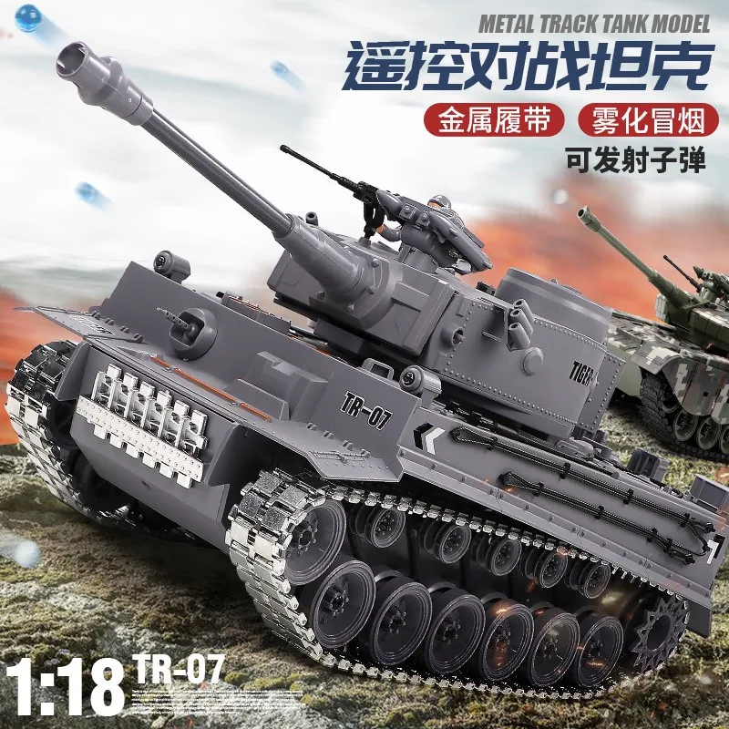 Remote Controlled Tracked Tank Capable Of Launching Battles, Super Large Simulation Children'S Toy Boy Gift