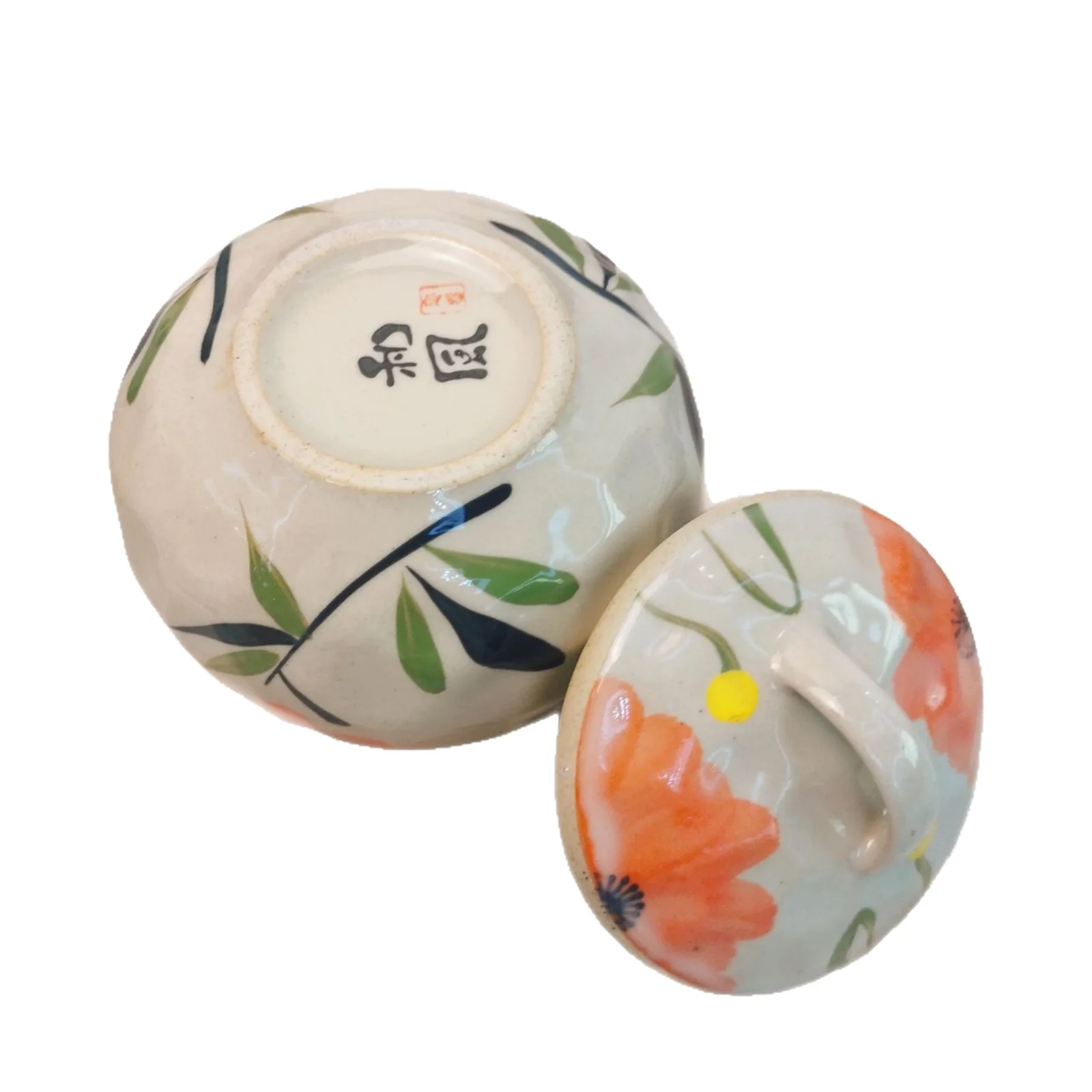 وعاء مغطى بالسيراميك 400 مل، وعاء عميق من الطين القديم على البخار، وعاء عش الطيور على الطراز الصيني، وعاء إساء ملون مزجج إبداعي #6