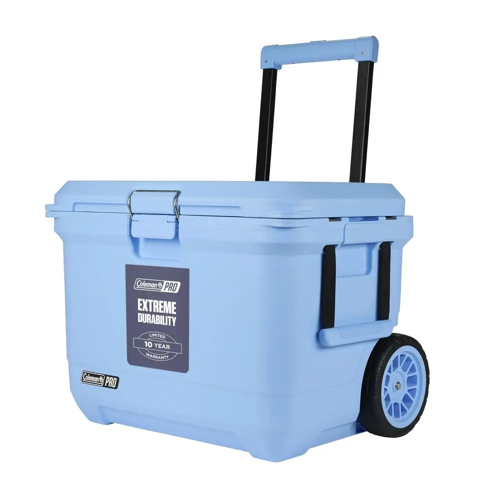 

Pro HeavyDuty 55qt Wheeled UltraLight Premium Hard Cooler, ExtraThick Insulation Keeps Ice up to 5 Days, 92Can Capacity, HeavyD