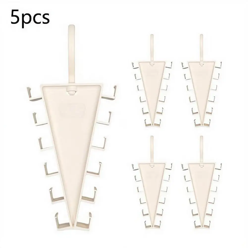 5pcs V-Shape Multi Hook Closet Hanger Organizer 12 Hooks Space Saving Wardrobe Clothes Hanger For Storage Efficiency