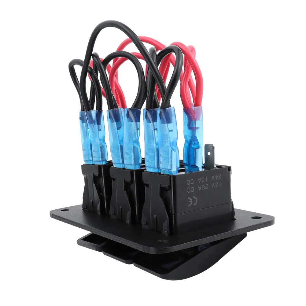 

12V 24V Switch Toggle Rocker Switch Panel Ideal For Marine Use 10000 On off Cycles Daily Waterproof Design For Boat For Car