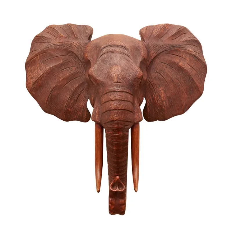 

Home Elephant Head Decoration Pendant South East Asia Style Hotel Living Room Entrance Lucky Elephant Head Wall Decoration