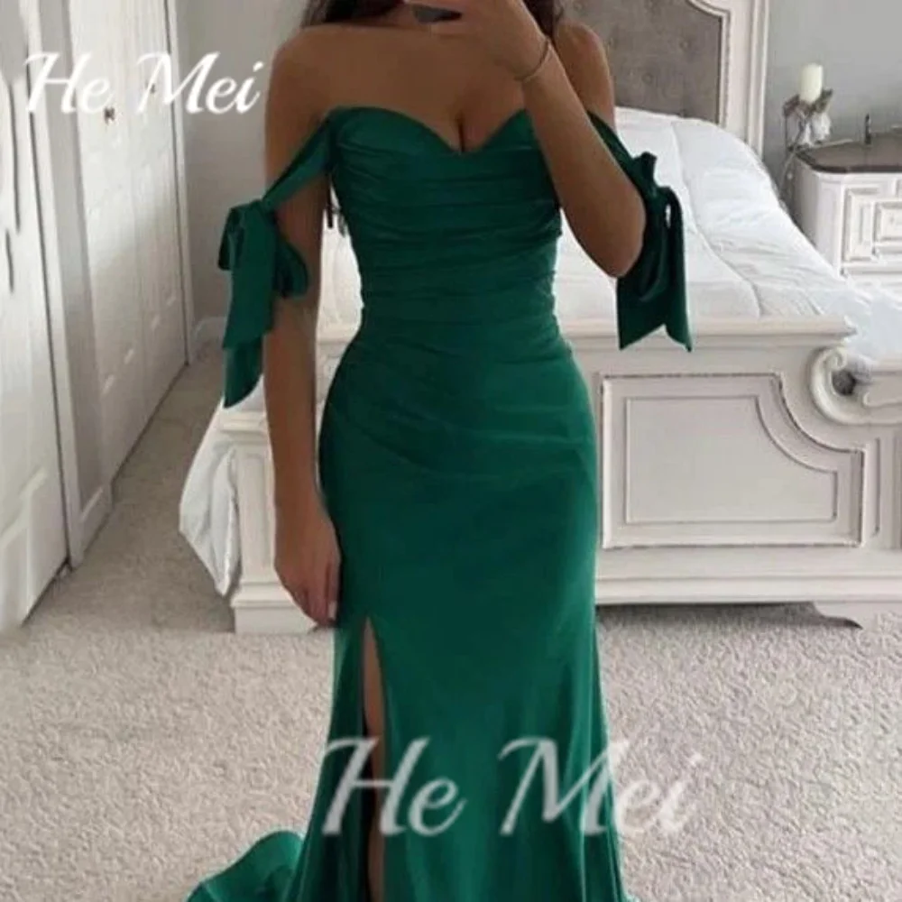 Elegant Prom Dresses Simple Off The Shoulder Sweetehart Neck Party Gowns Mermaid Floor Length Evening Dress فساتين طويلة