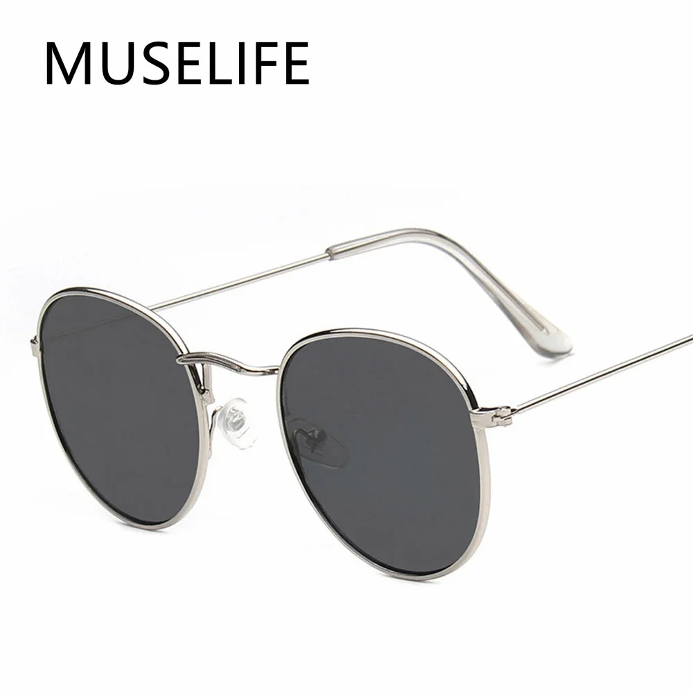 2024 Classic Small Frame Round Sunglasses Women/Men Brand Designer Alloy Mirror Sun Glasses Vintage Modis Oculos