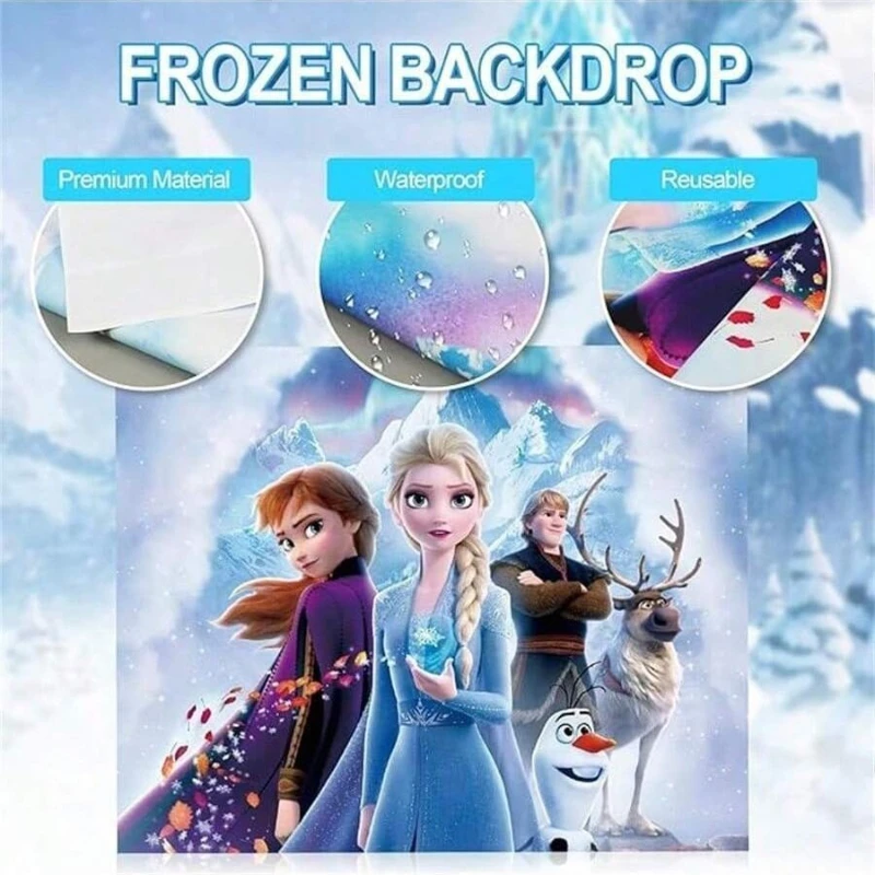 Disney frozen mordaça balão pacote elsa anna fundo decorações de parede para halloween natal aniversário practical piada festas