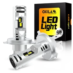 2Pcs Turbo H4 LED High Low Approved Headlights For VW Golf t4 t5 t6 Caddy Polo Passat Ford Fiesta Fusion Ranger Transit Focus