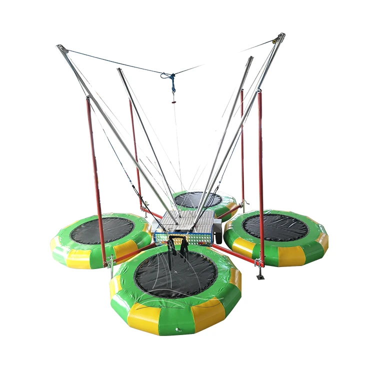 Factory Direct Popular Carnival Game Ride Kids Bungee Jumping Trampoline With Ce Certified