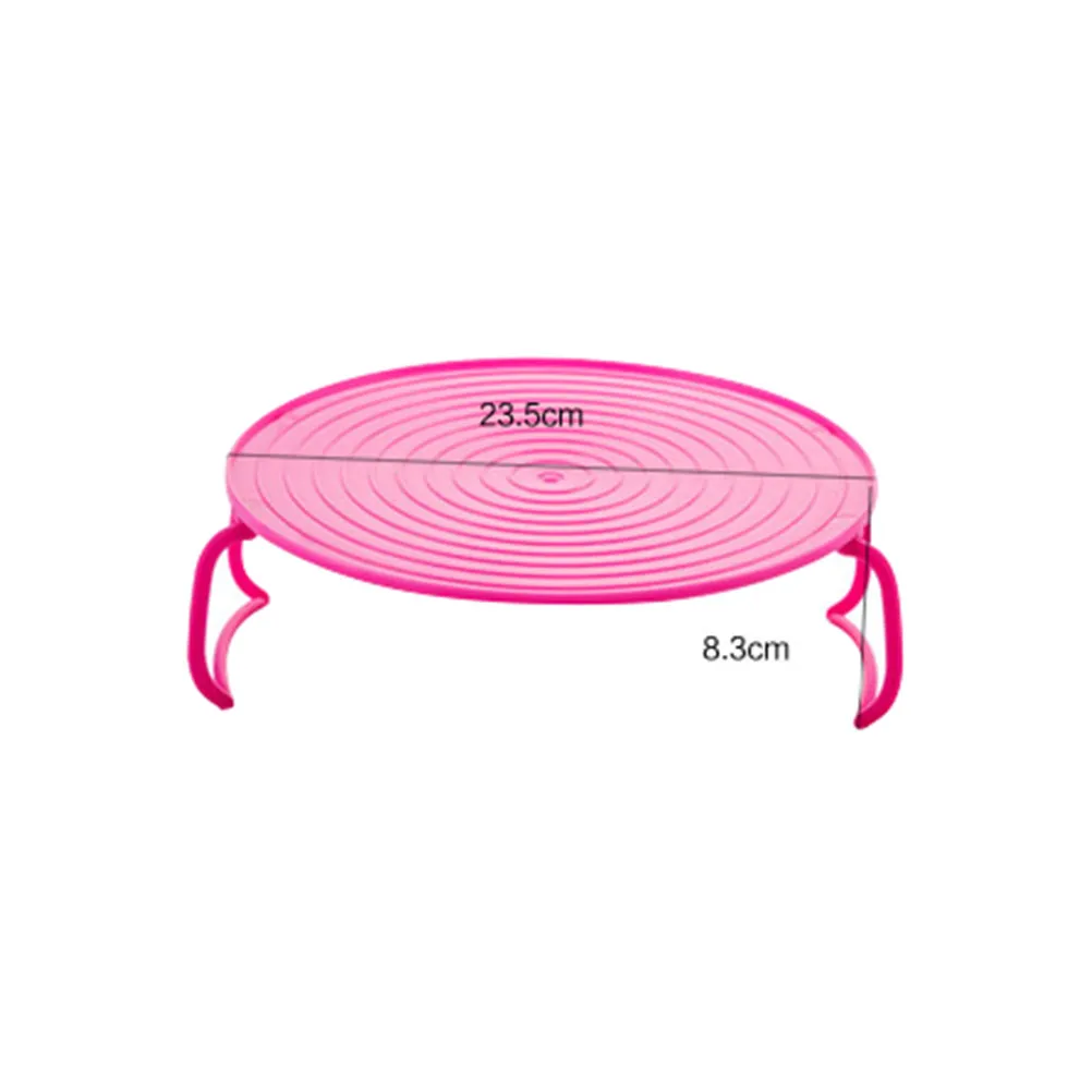 2Pcs Heat Resistant Microwave Oven Tray Rack Foldable Steaming Tray for Kitchen Efficient Space Utilization Layered Storage