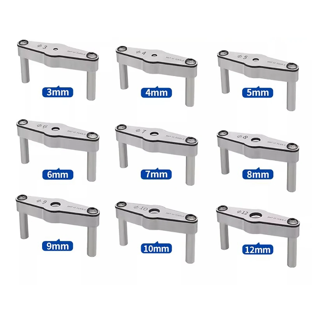 

9PCS Woodworking Multi-Function Drill Guide Set 3-in-1 Self-Centering Jig for Precision Boring & Dowel Joinery