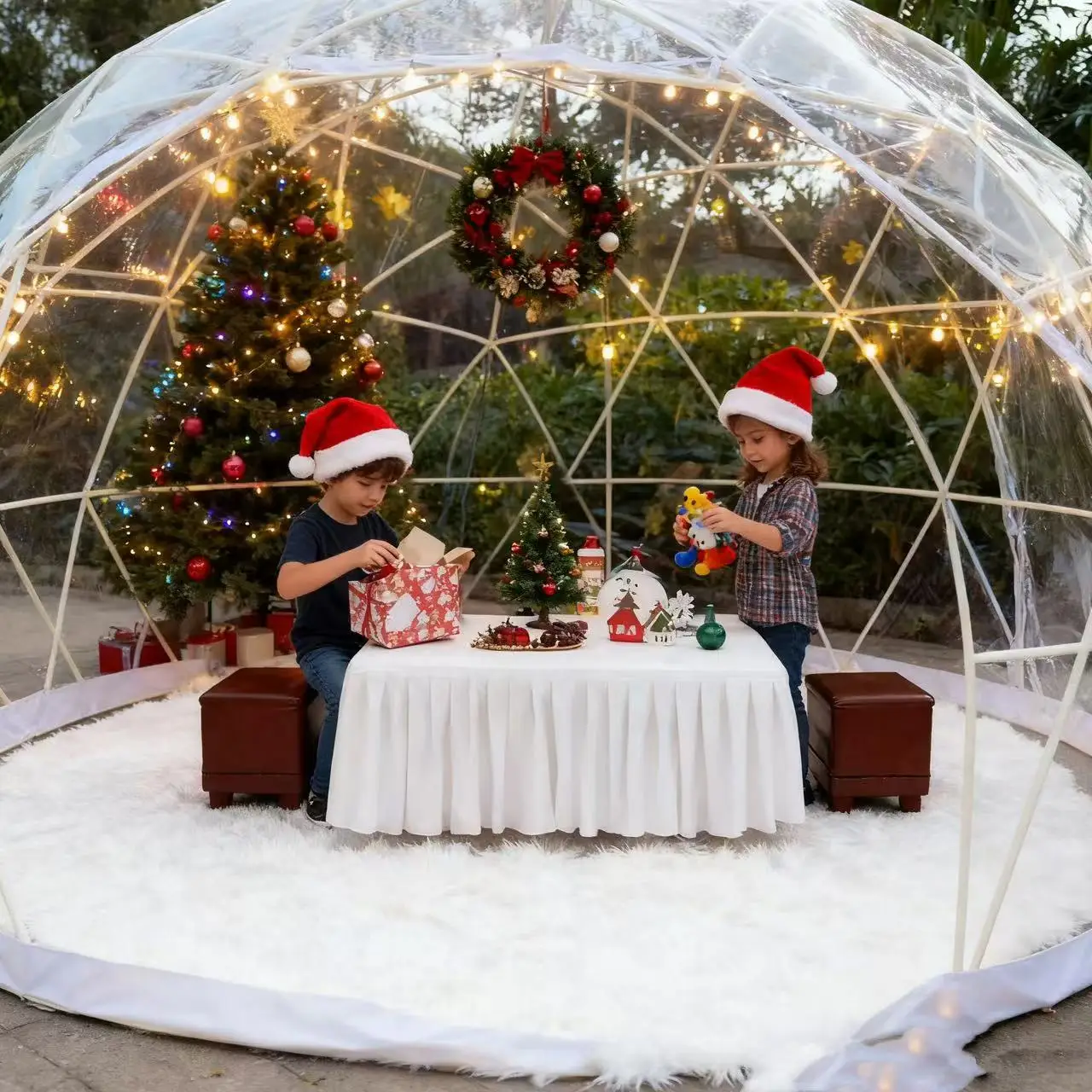 3.6M TPU Clear Bubble Dome Tent for Outdoor Events Parties Camping Cafe Dining - Luxury PVC Garden Igloo Style