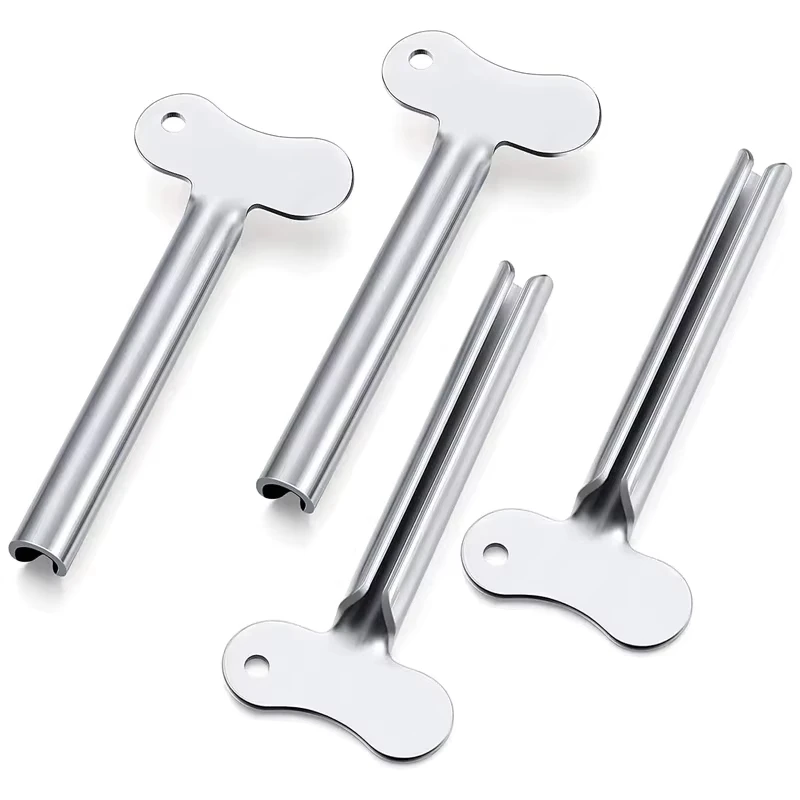 Zahnpasta-Tubenpresse aus Edelstahl, Metallschlüssel, Zahnpasta-Quetscher für Badezimmer, Haarfärbemittel, Kosmetiktuben, Quetscher