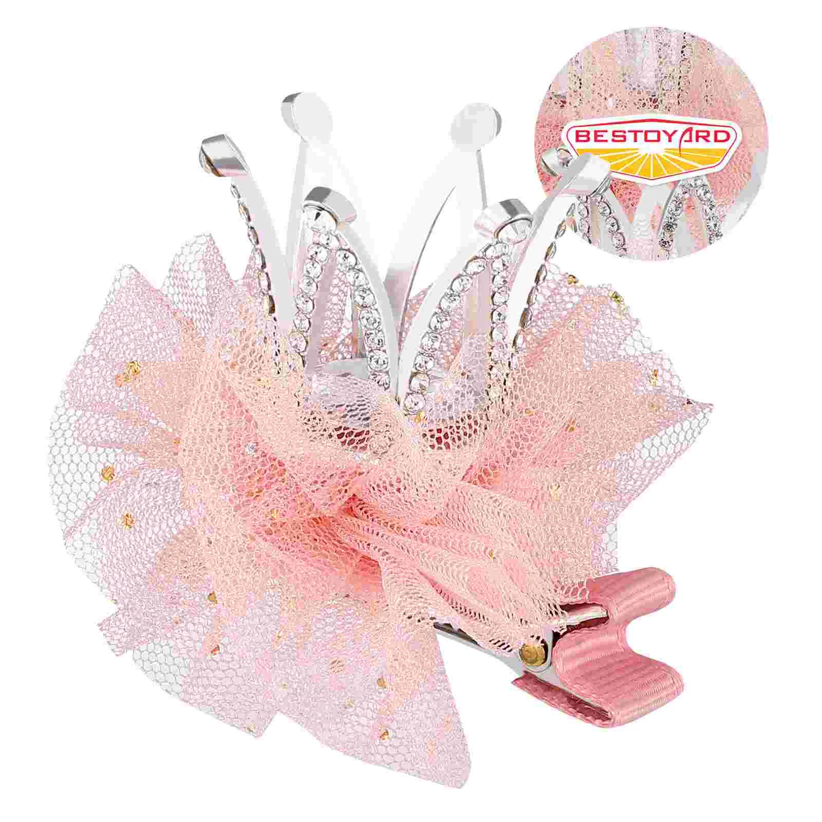 Barrettes pour enfants, 2 pièces, épingles à cheveux, clips couronne, accessoires filles tout-petits toppers