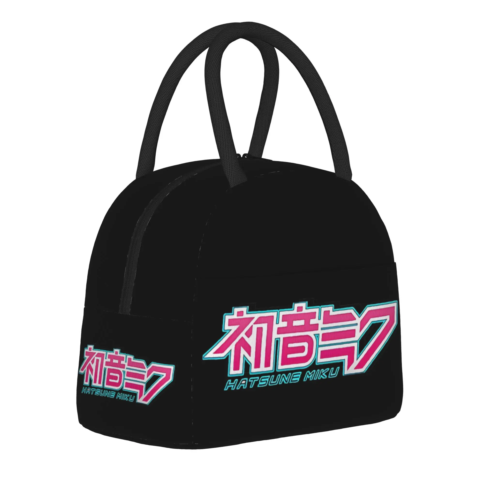

Hatsunes Mikus Insulated Lunch Bags for Men Women Food Container Bags Portable Cooler Thermal Lunch Box For Picnic
