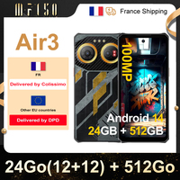 IIIF150 Air3 Smartphone 24GB (12 + 12) 512GB 6.6'' HD+ 100MP 5500mAh 30W Charging Android 14 NFC Cellphone