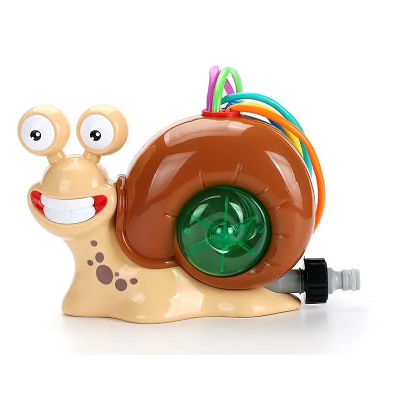 B05C-漫画のカタツムリ型散水器 夏の庭の芝生用 – 裏庭のプールパーティーの楽しみのための噴霧式散水器