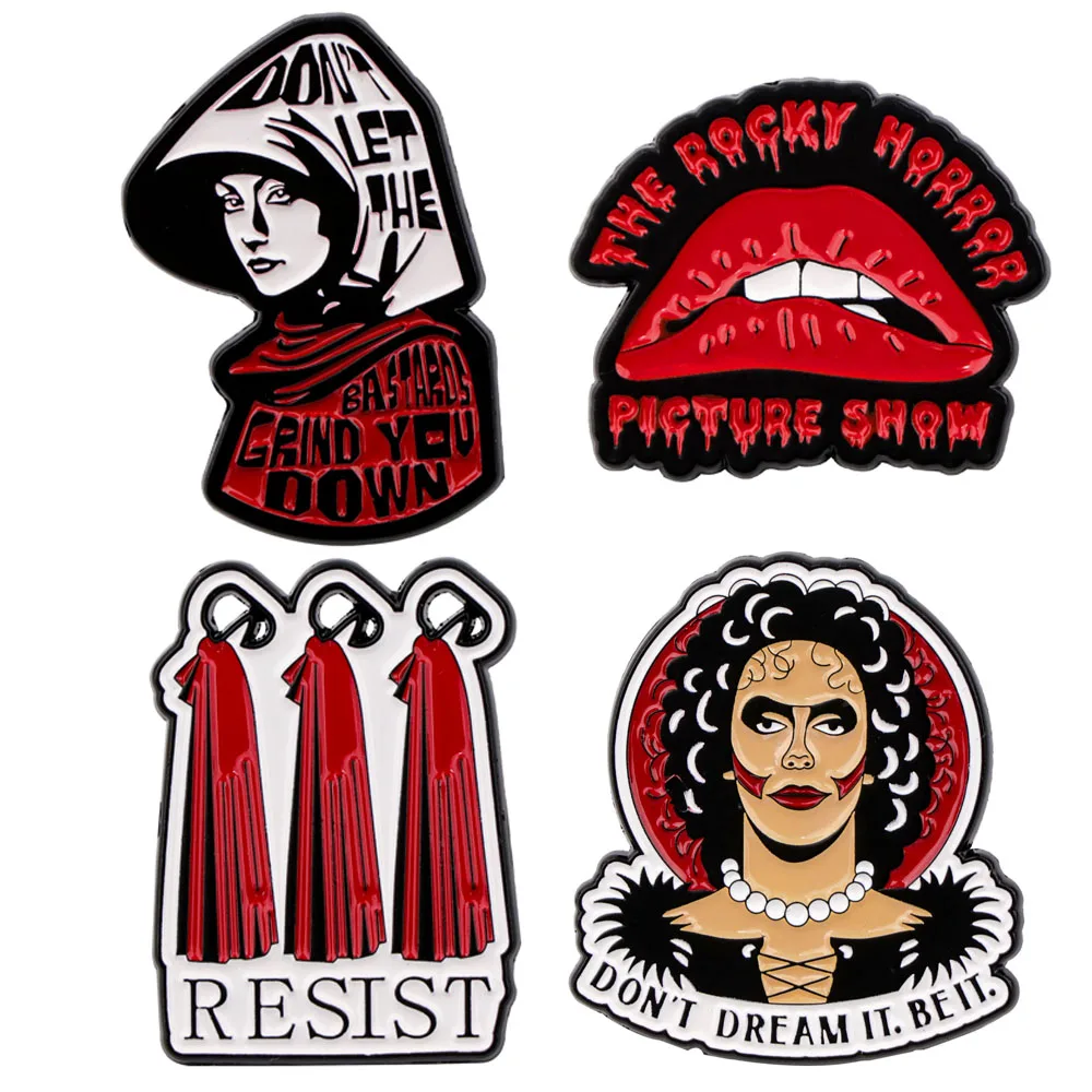 Эмалированная булавка с лацканами из фильмов ужасов, значок, шляпы, одежда, украшение для рюкзака, ювелирные аксессуары, подарки для друзей