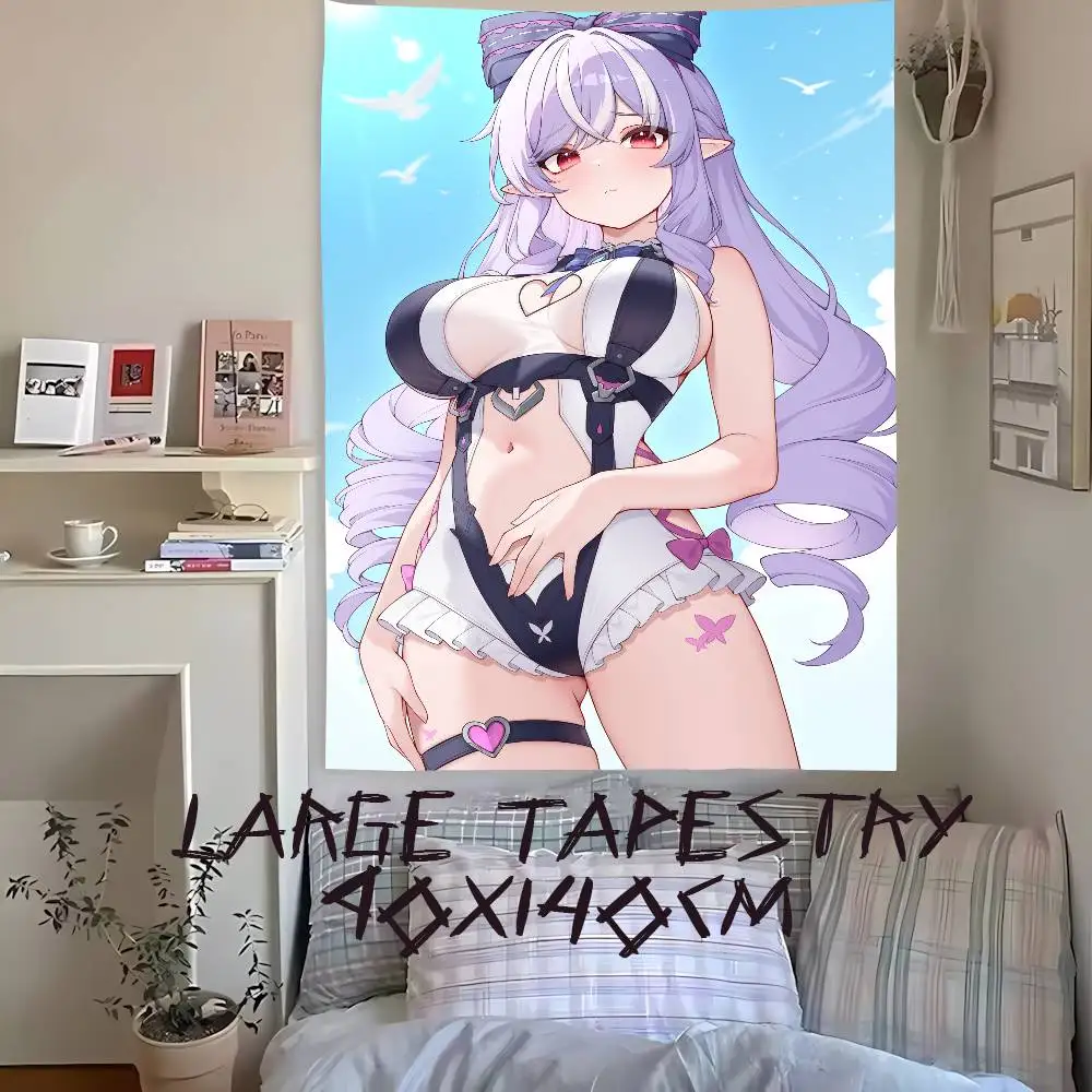 Kawaii Pretty Hot Vivian Zenless Zone Zero Tapestry Popular Room Decoration Wall Tapestry Art Room Home Decor Wall Art Decor