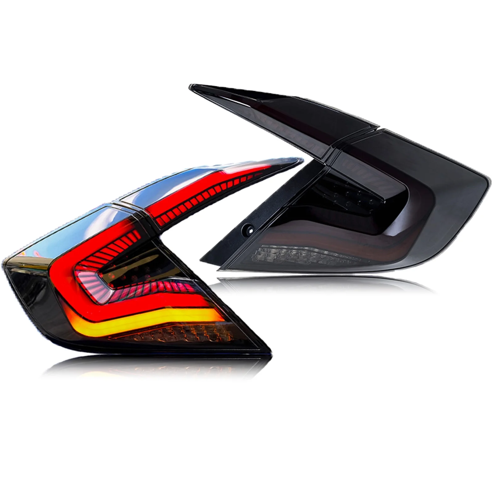 

DK Motion Car LED Tail Lights For Honda CIVIC 10th Gen 2016 - 2021Modified Led Tail Lamp Assembly