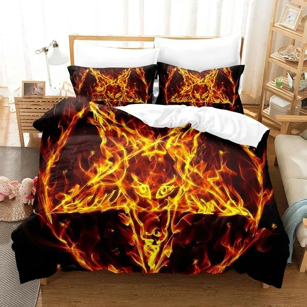 3D Printed Dark Satanic Bedding Set Duvet Cover Bedroom Comforter Covers Single Twin King Size Quilt Cover Home Textile