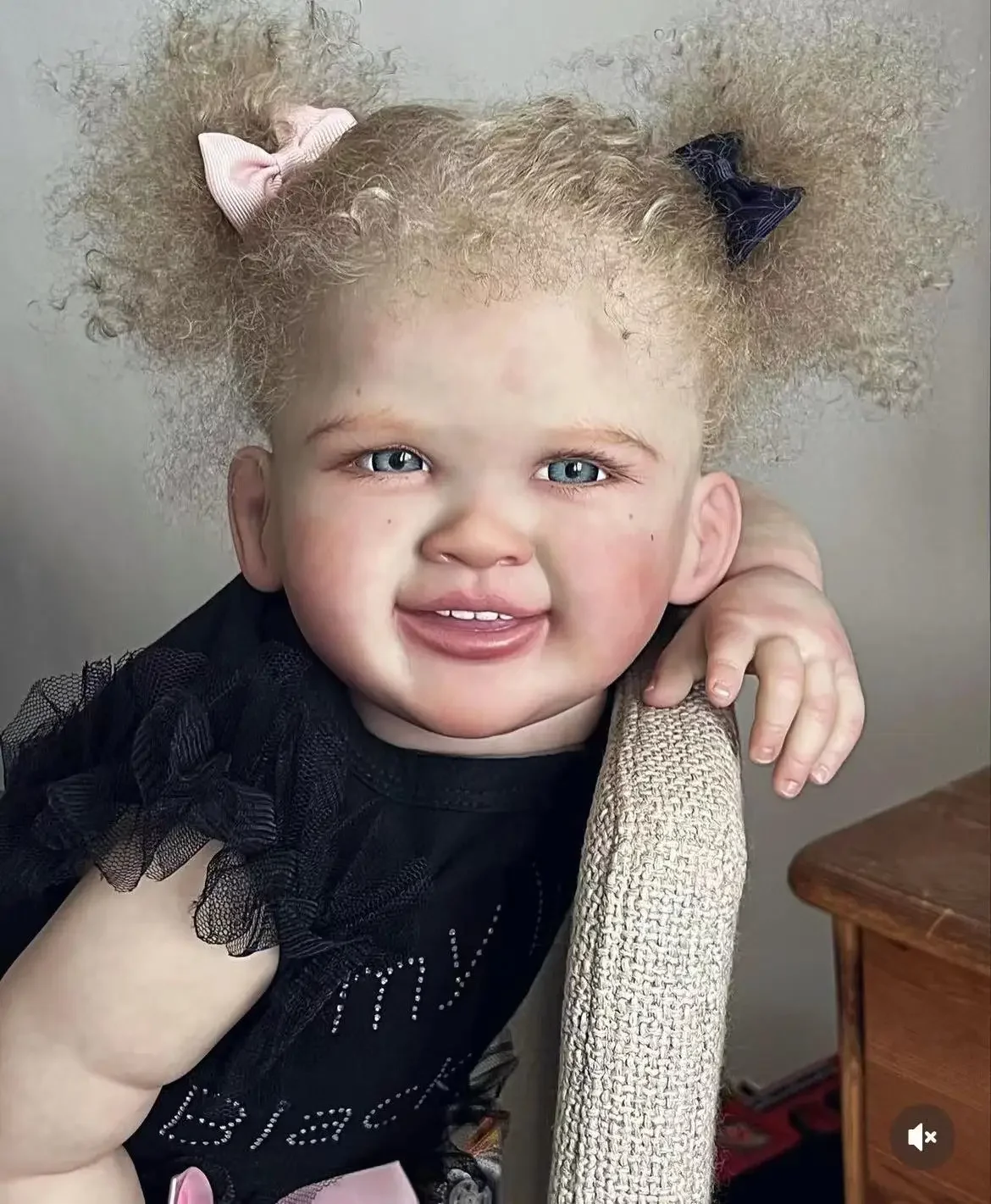 Dls personalizado fornecimento limitado 73cm bebê reborn renata com cabelo enraizado à mão parte pintada com corpo de pano do artista