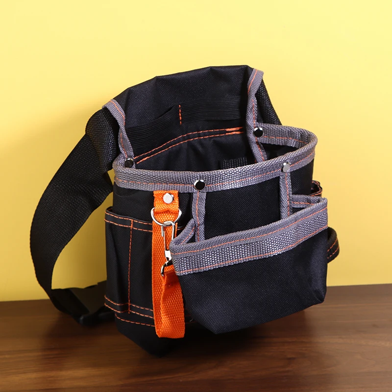 

Поясная сумка с несколькими карманами для электрика, плотника, аппаратного обеспечения, сумка для инструментов, толстая поясная сумка из ткани Оксфорд 600D, органайзер для обслуживания