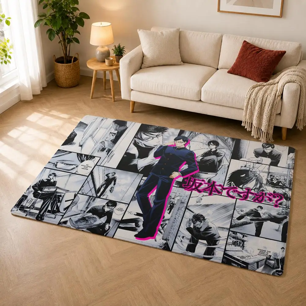 Haven t You Heard I m Sakamoto Floor Mat Soft Thickened Absorbent Non-Slip Bedroom Living Room Door Mat Home Decor Flannel Rugs
