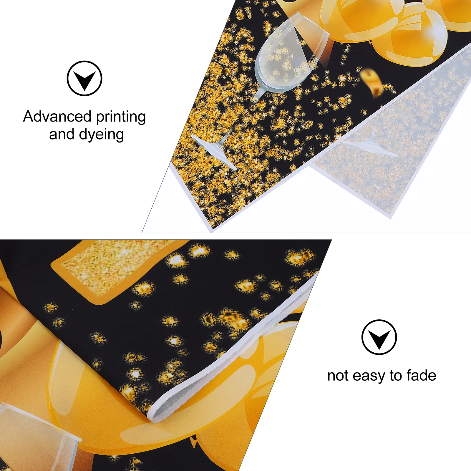 

1pc Birthday Poster Background Fabric 50Th Birthday Backdrop Decorations For Party Supplies Photography Studio Outdoor Wall