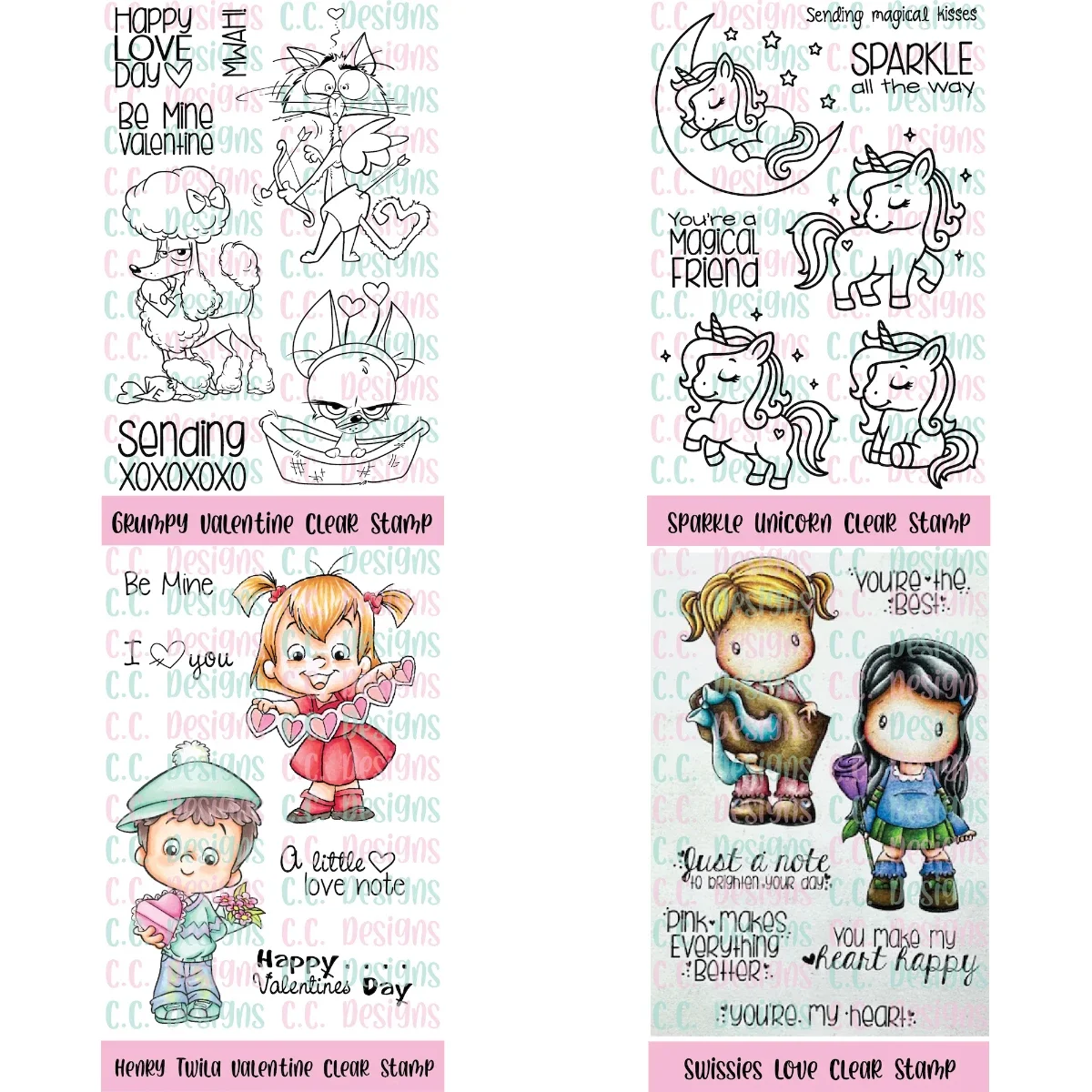 Sparkle Unicorn Clear Swissie Love Clear Stamp Set 2025 New For Diy Scrapbooking Crafts Maker Photo Album Template Handmade