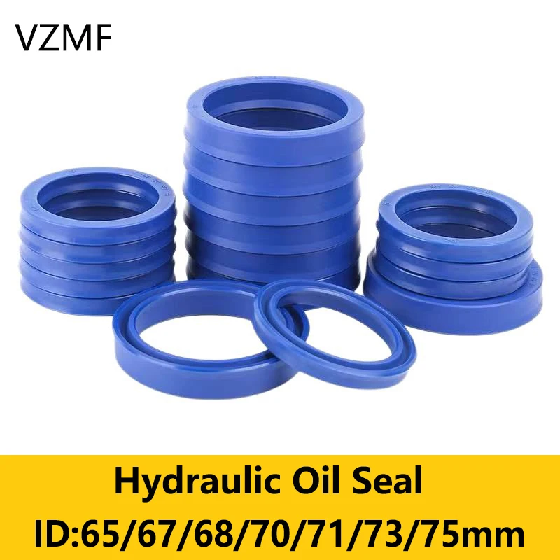 

UN Radial Shaft Hydraulic Seal ID 65-75mm Polyurethane Piston Shaft Piston Rod PU Single Lip U-shaped Cup Oil Seal