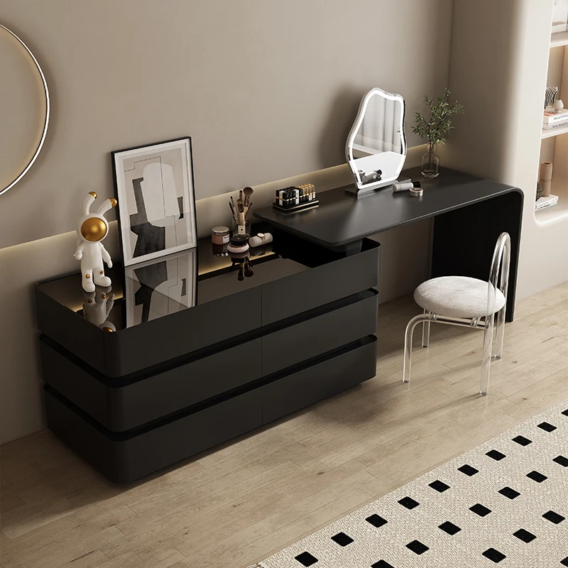 

Style Luxury Dresser Make Up Mirror Aesthetic Modern Wooden Dressing Table Living Room High End Coiffeuse De Chambre Furniture