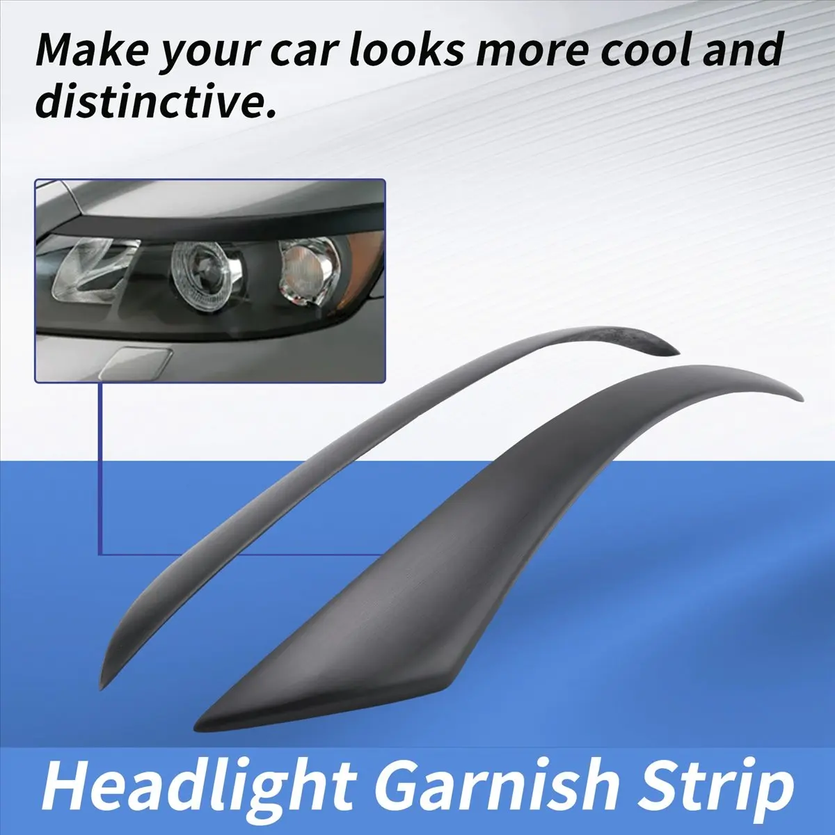 #36Y (Black)For VOLVO S40 V50 2004-2012 Headlights Eyebrows Eyelids Cover Sticker,Automotive Parts & Accessories