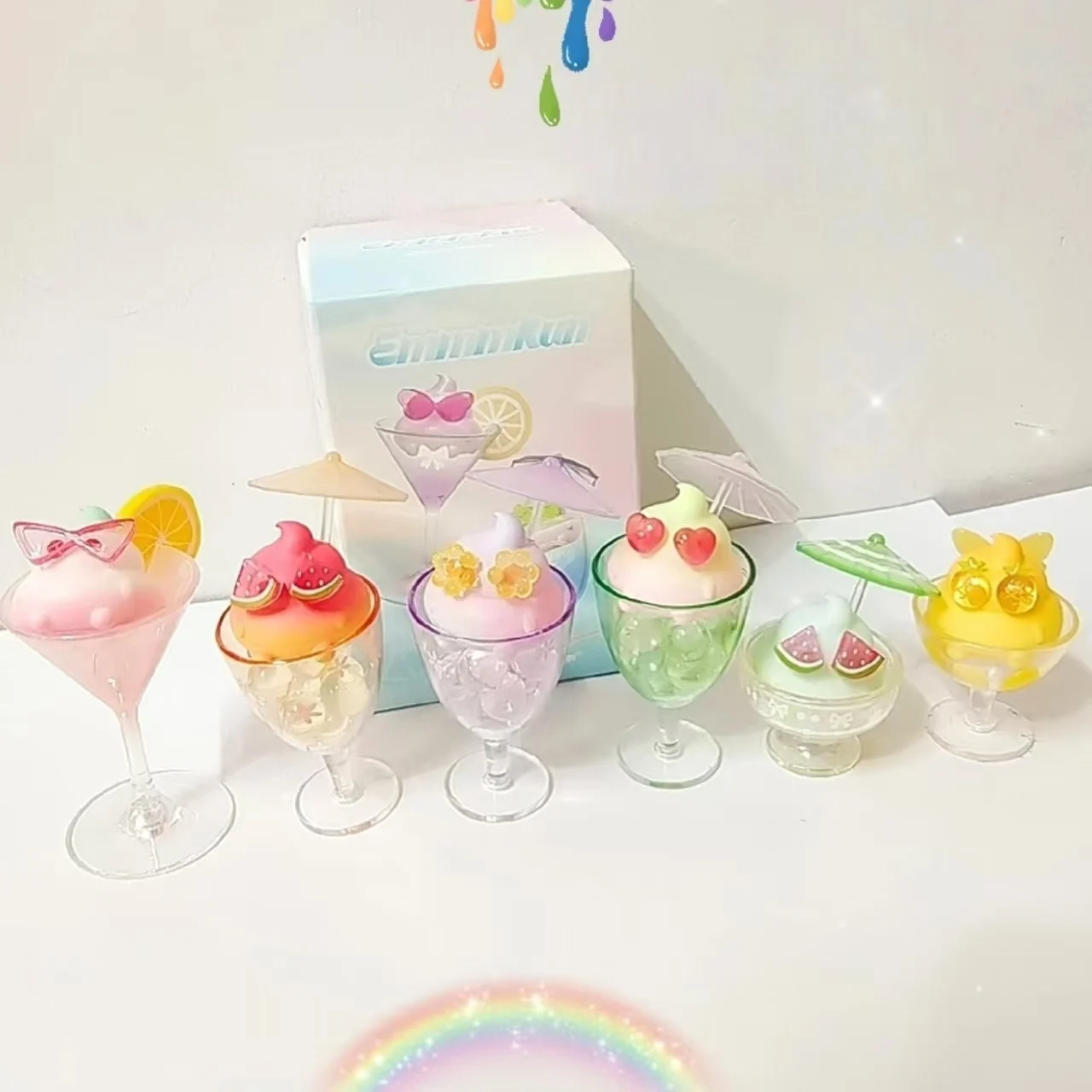 

Emmmkun Mystery Box Enjoy Summer Series Cup In Cup Figure Cute Kawaii Collectible Blind Box Toy Desk Decor Birthday Gift For Fan