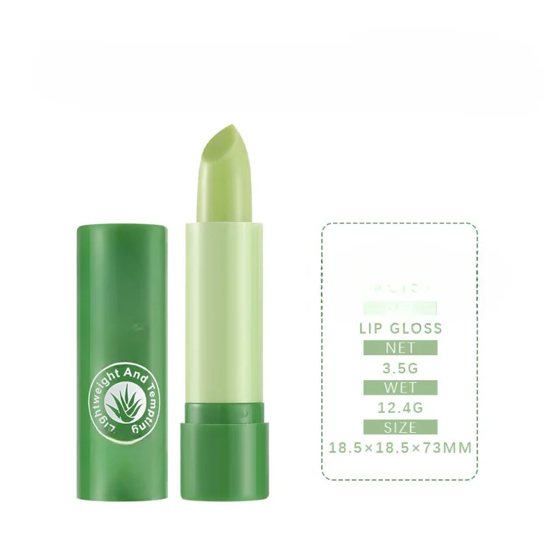 

Color Changing Lip Balm for Female Moisturizing Toot Lips Change Color Lipstick Fruit Warm Change Aloe Lip Balm