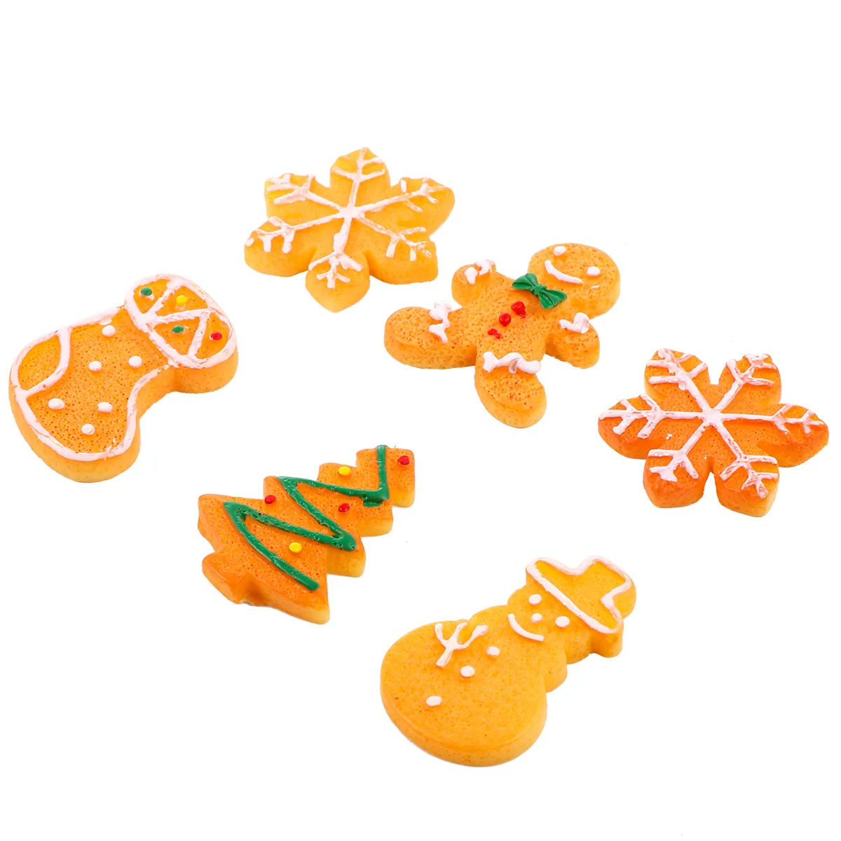 

50pcs Pendant Charm DIY Accessories Xmas naments Key Chain Plastic Christmas Jewelry Making Pendants Jewelry Making
