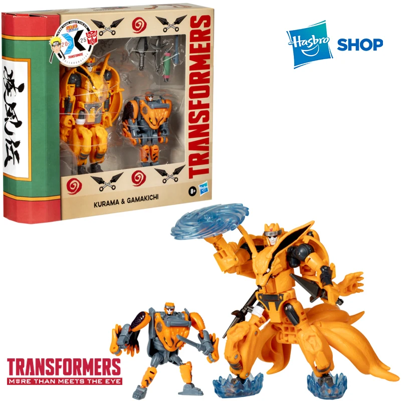 

Hasbro Transformers совместные фигурки NARUTO SHIPPUDEN X Transformers Kurama и Gamakichi