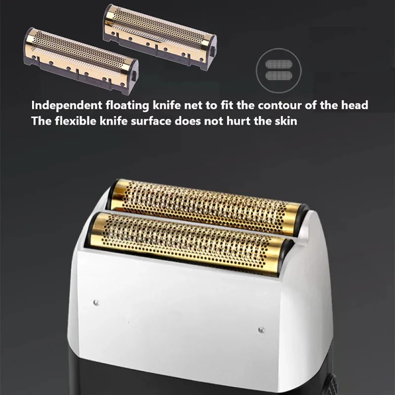 1 Pair Original Electric Shavers Blades Golden Foil Cutter Head for Km-2026 Floating Razors for home and professional use
