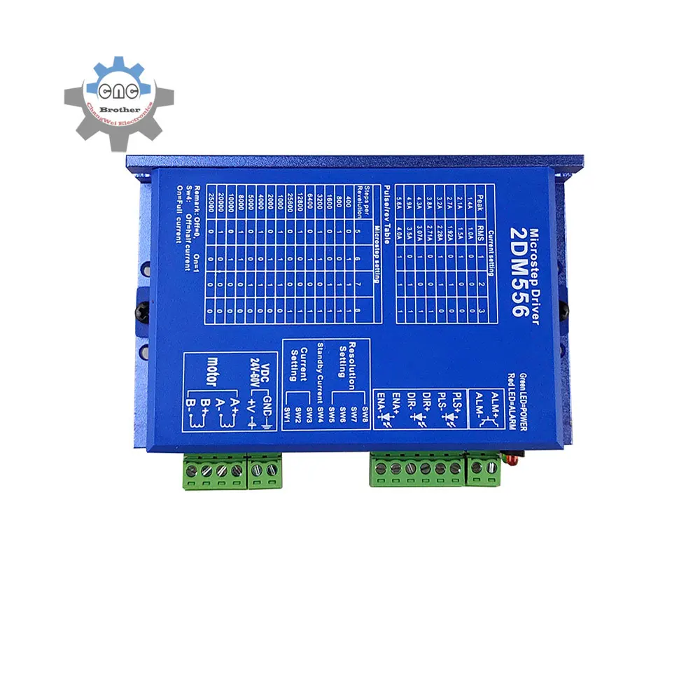 JMC Two-Phase Stepper Motor Driver 2DM556/2DM556s With NEMA57/86 Stepper Motor 250KHZ Frequency 36V 5.6A Motor Speed Driver