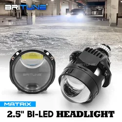 High-Brightness Bi-LED Projector 2.5 Inch Angel Eyes Hyperboloid Lens Headlight Lamp Spotlight H4 H7 9005 9006 Car Accessories